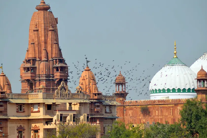 Lost Treasures: Rediscovering the Ruins of Mathura's Temple Demolished by Aurangzeb